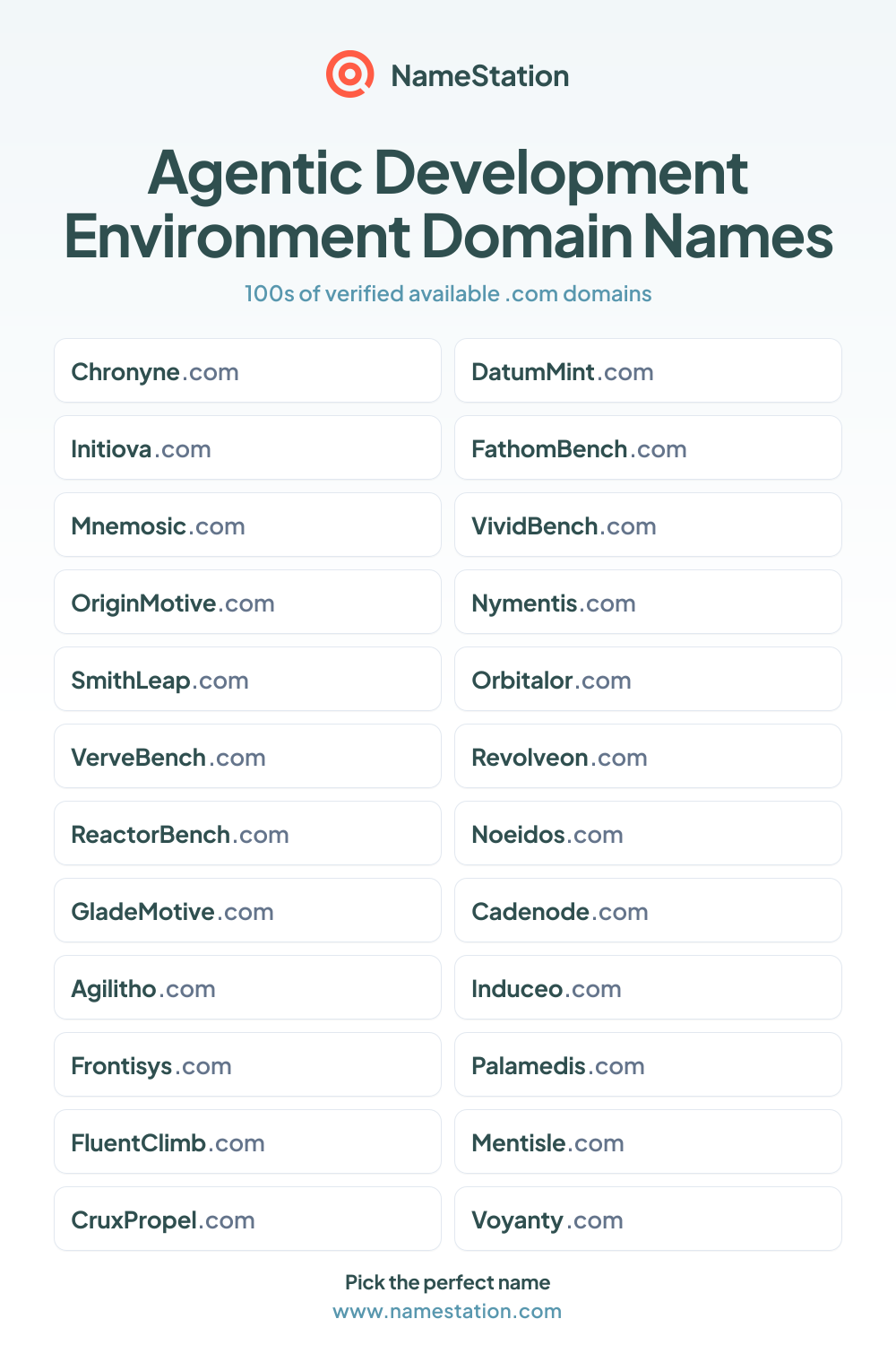 Agentic Development Environment Domain Names
