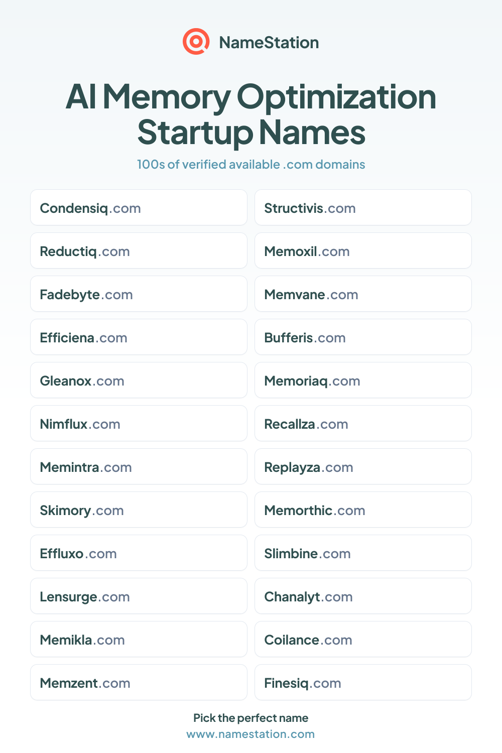 AI Memory Optimization Startup Names