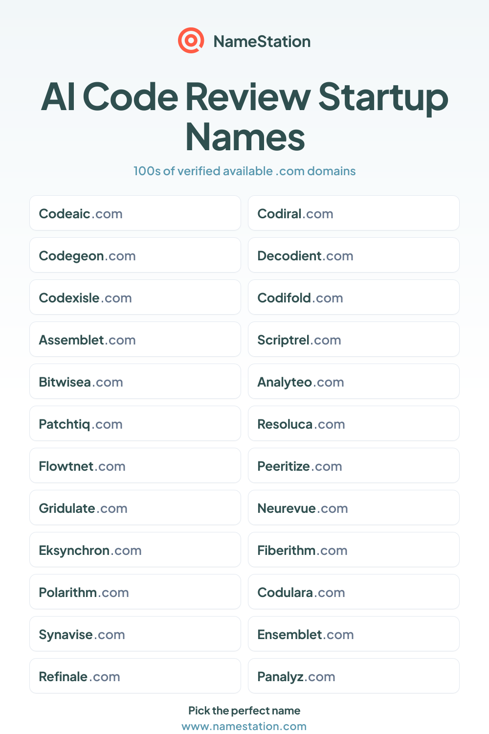 AI Code Review Startup Names