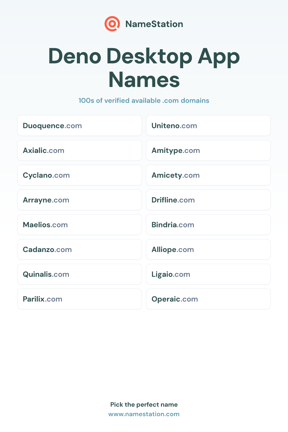 Deno Desktop App Names