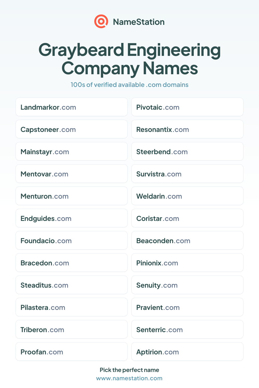 Graybeard Engineering Company Names