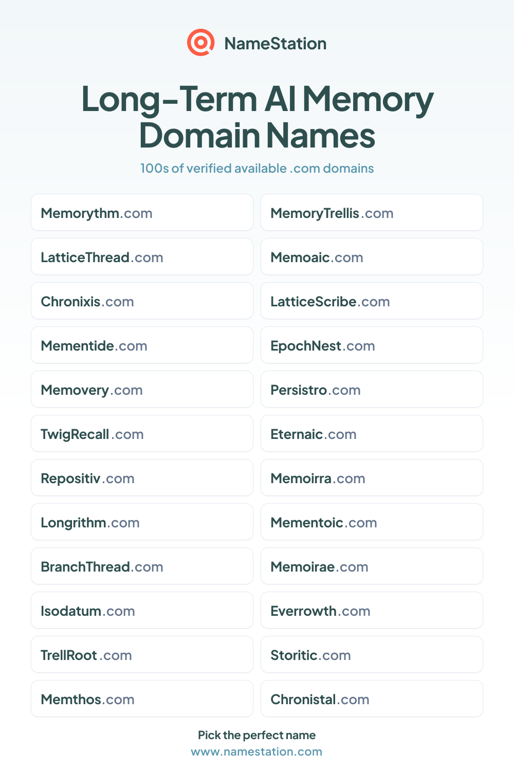 Long-Term AI Memory Domain Names