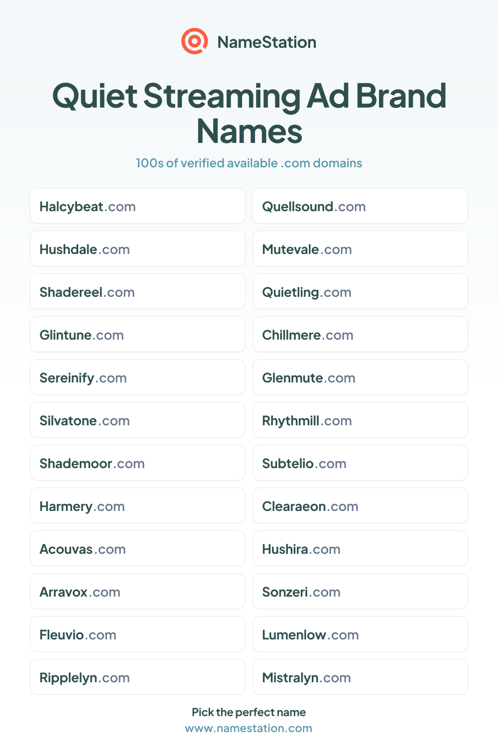 Quiet Streaming Ad Brand Names