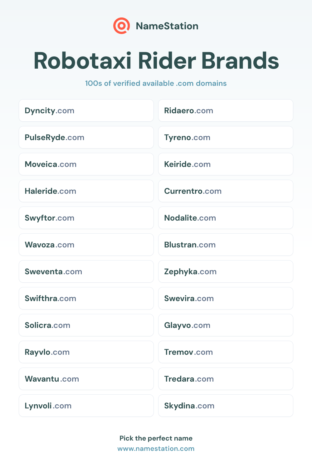 Robotaxi Rider Brands