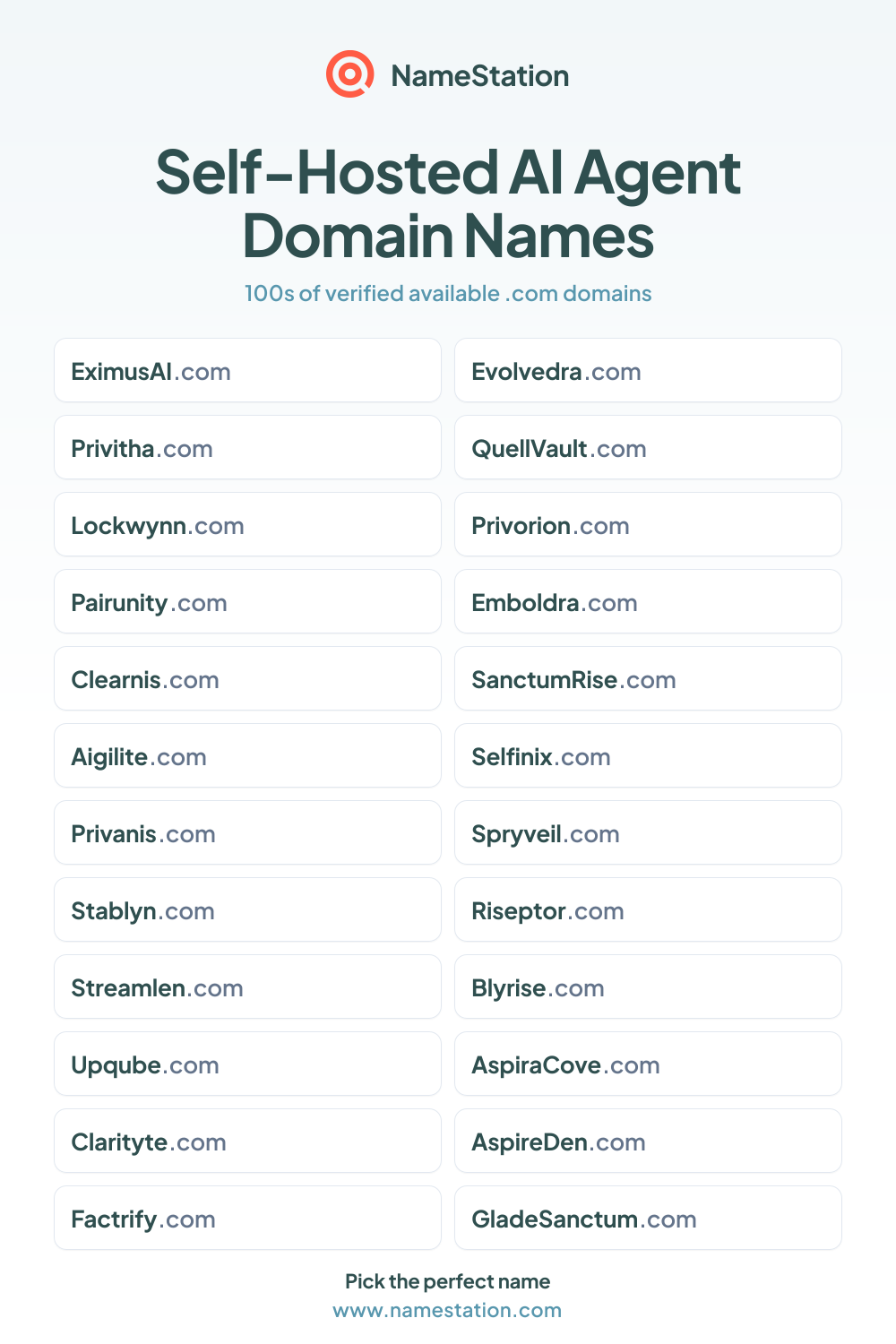 Self-Hosted AI Agent Domain Names