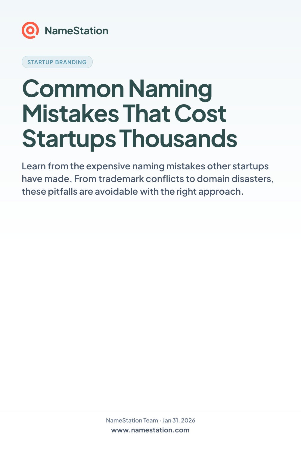 Common Naming Mistakes That Cost Startups Thousands
