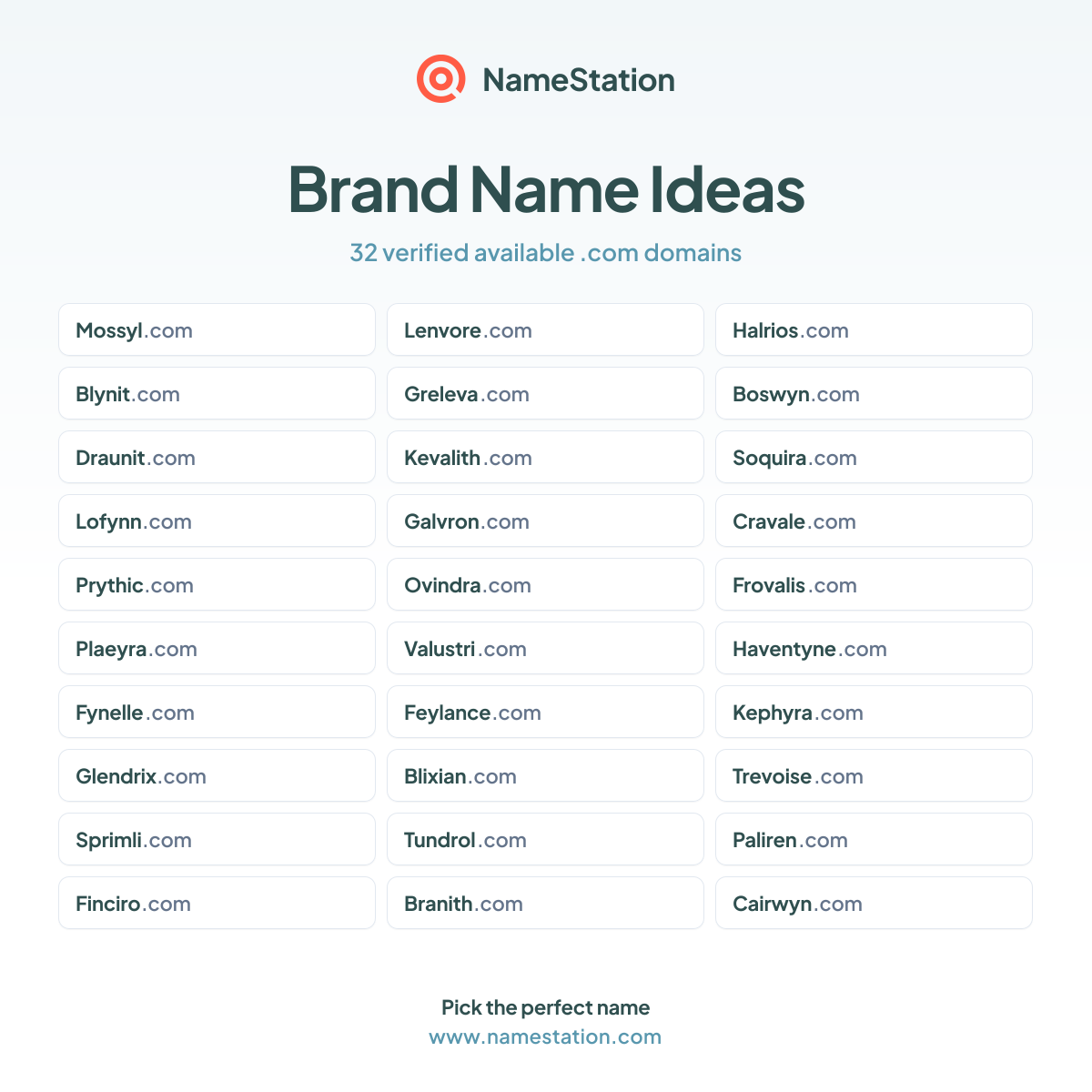 45 Brand Name Generator examples