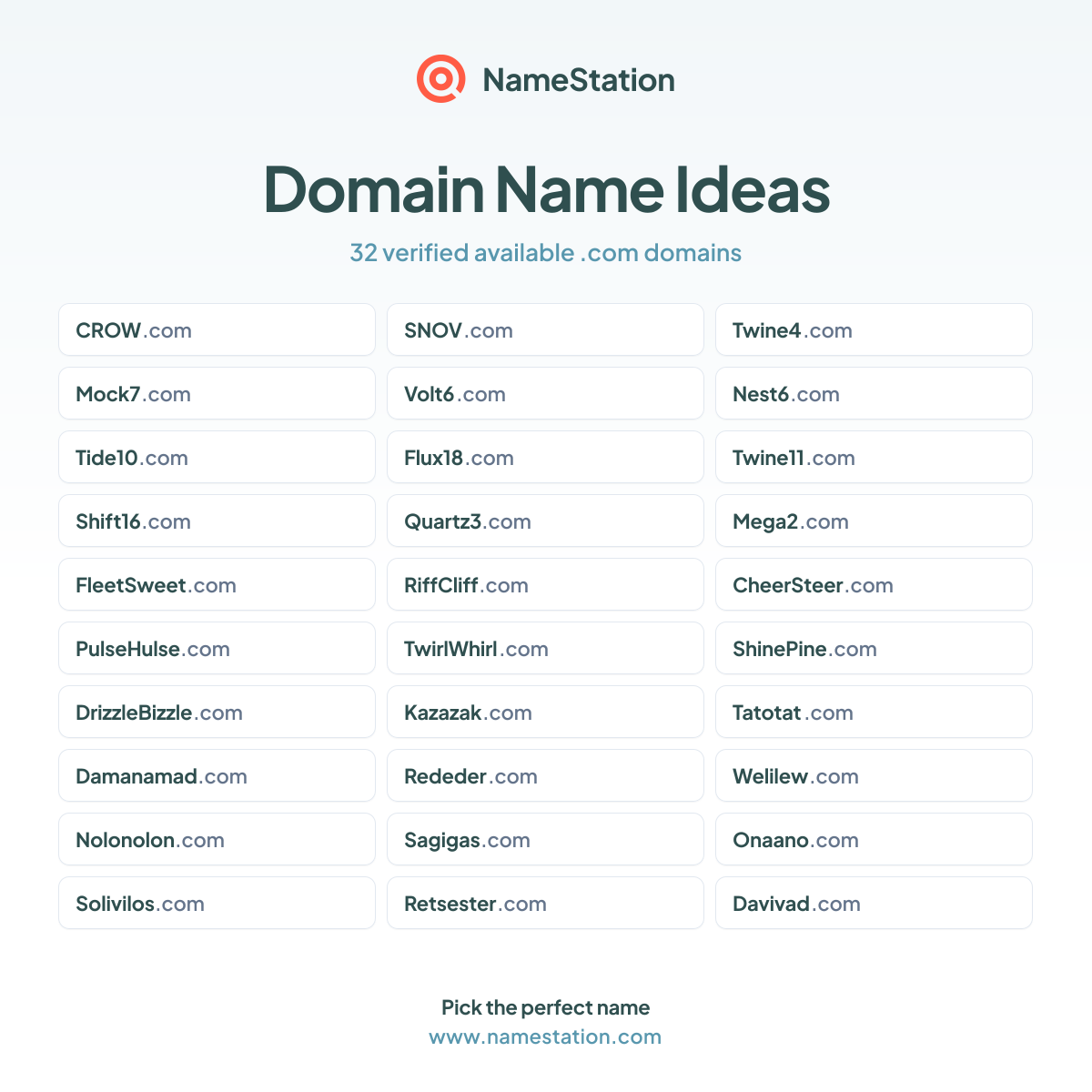 Available domain name ideas