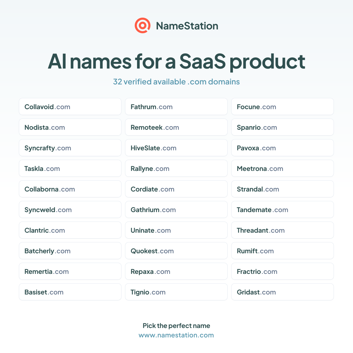AI names for a SaaS product