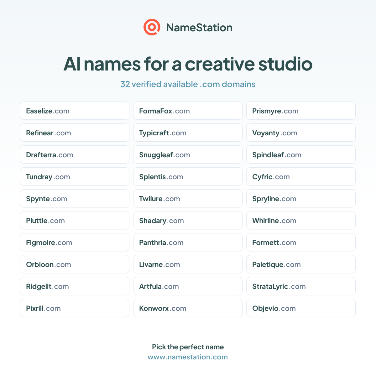 AI names for a creative studio