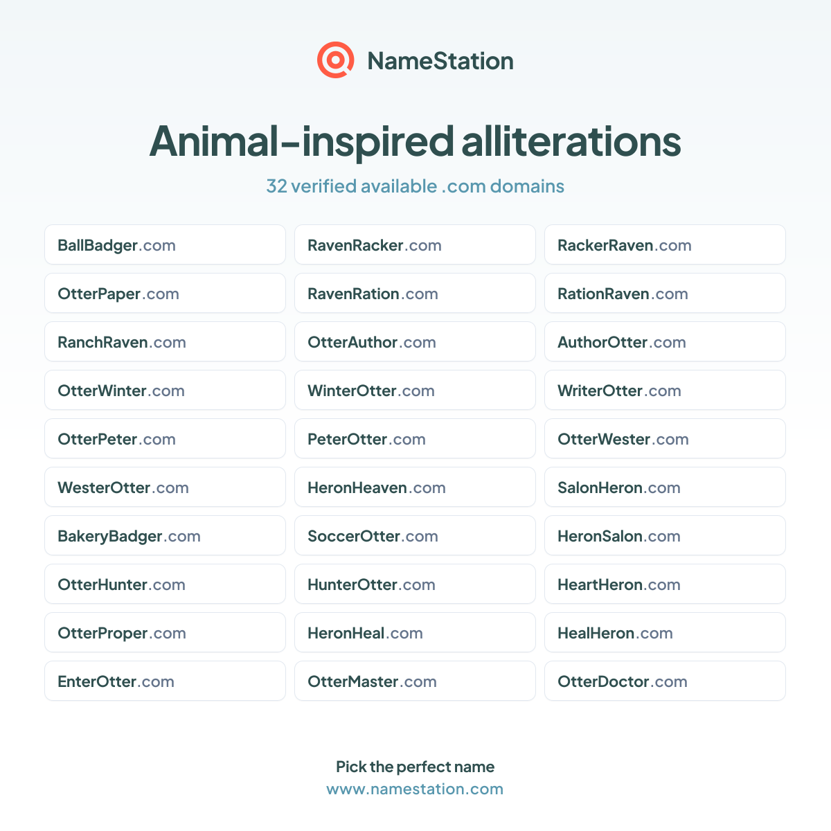 Animal-inspired alliterations