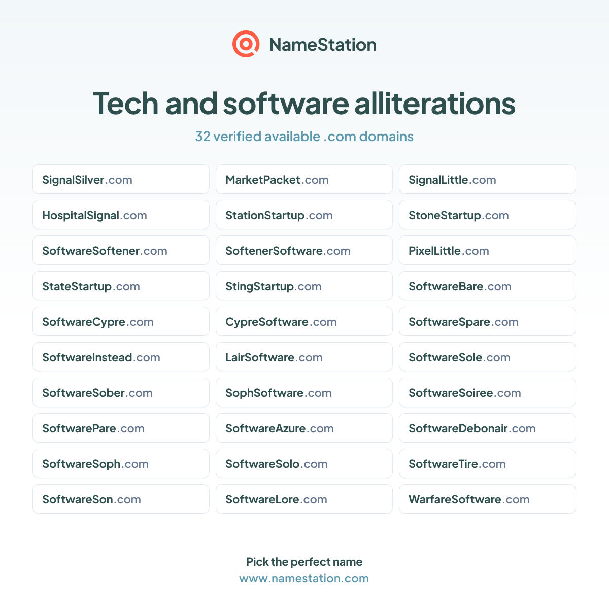 Tech and software alliterations