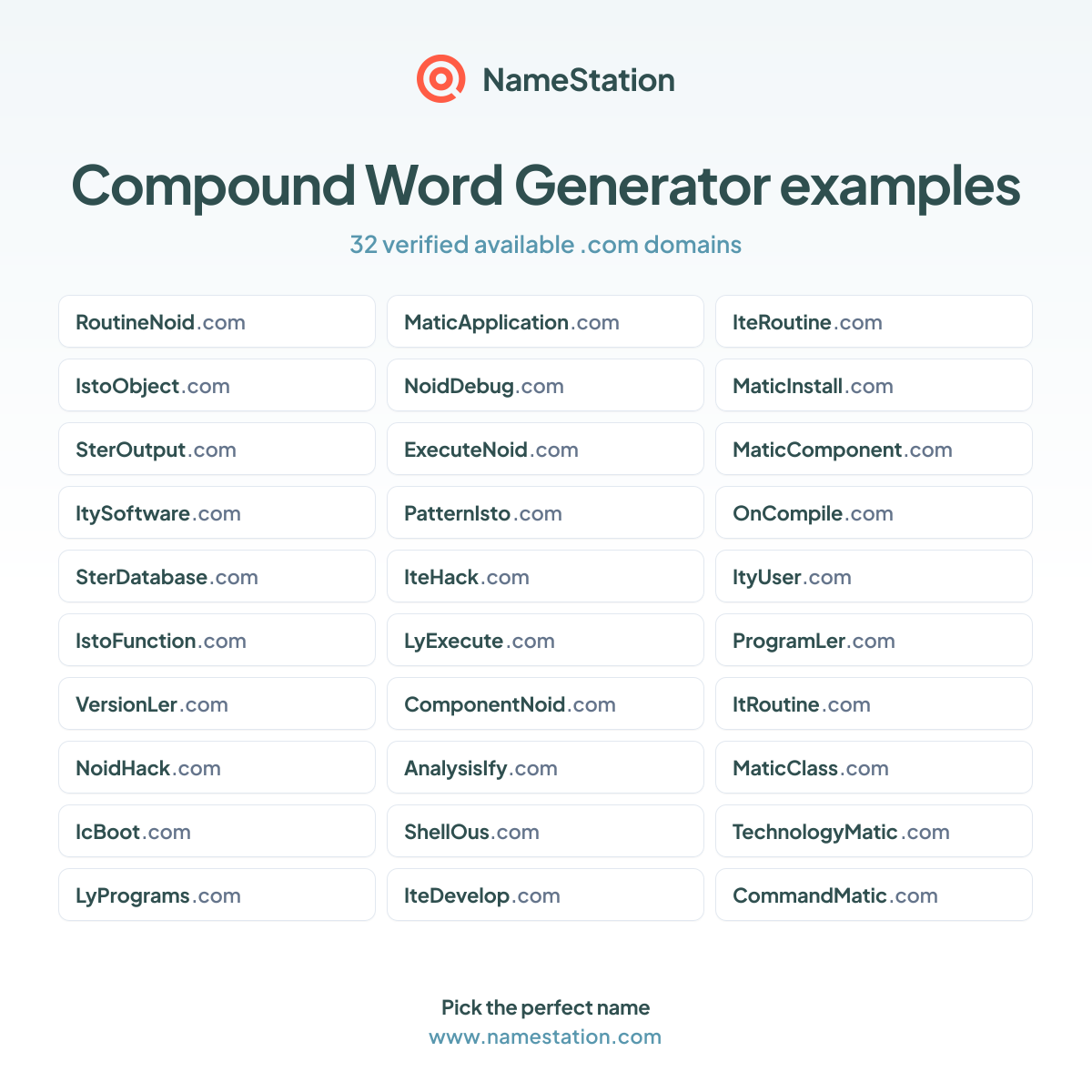 45 Compound Word Generator examples