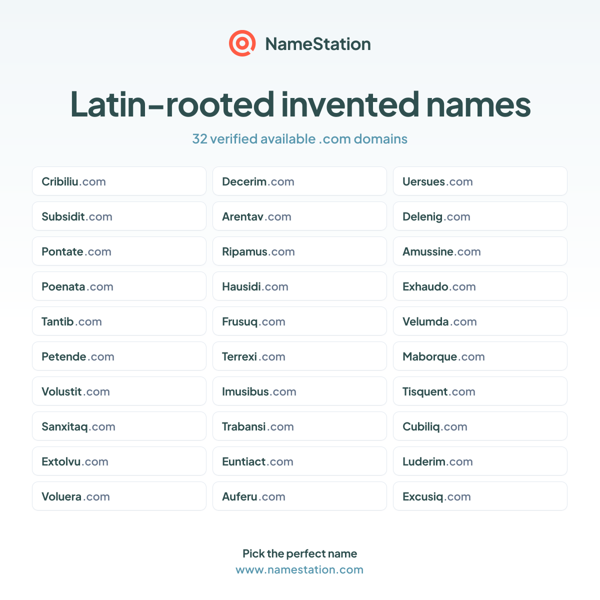 Latin-rooted invented names