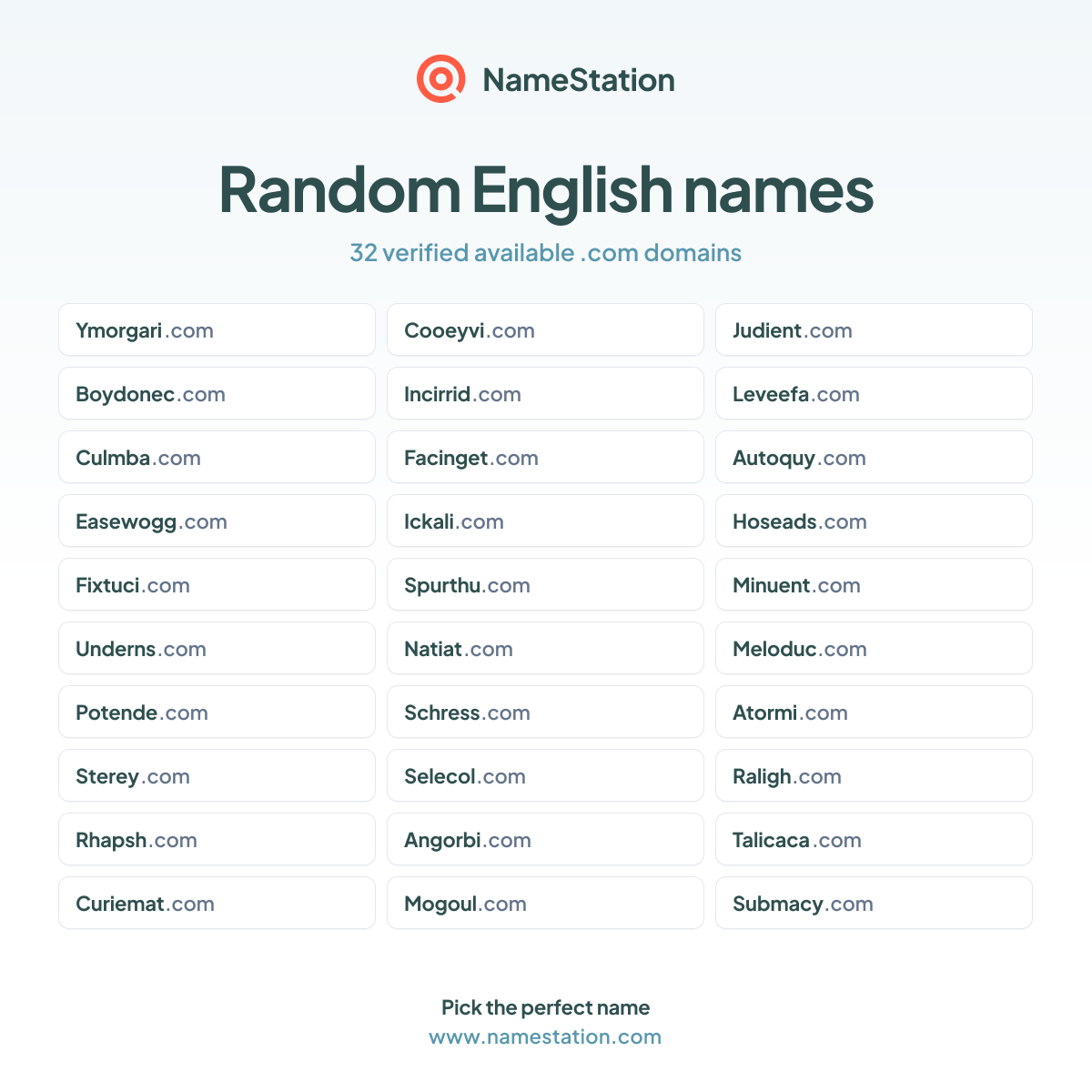 Random English names