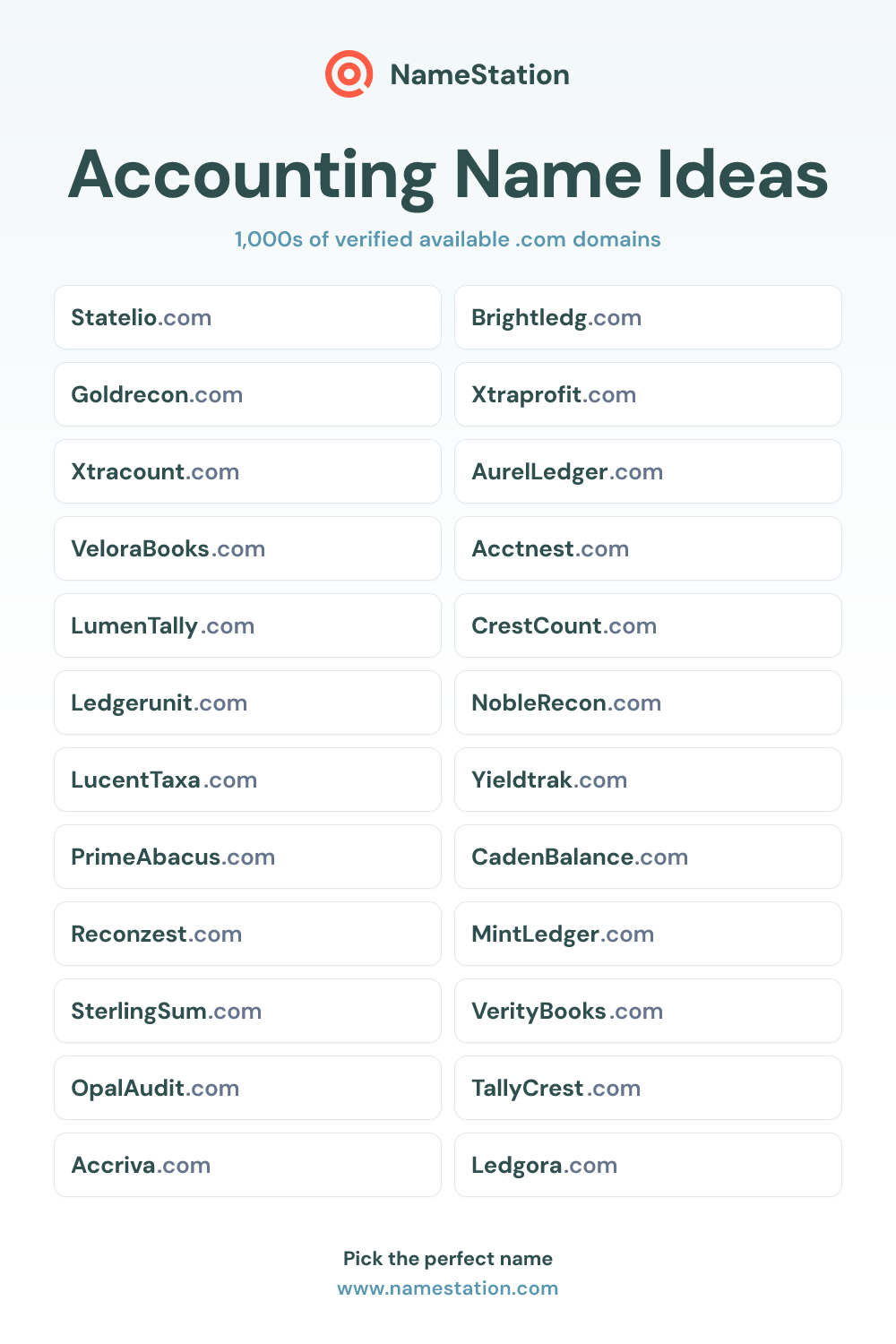 Accounting name ideas