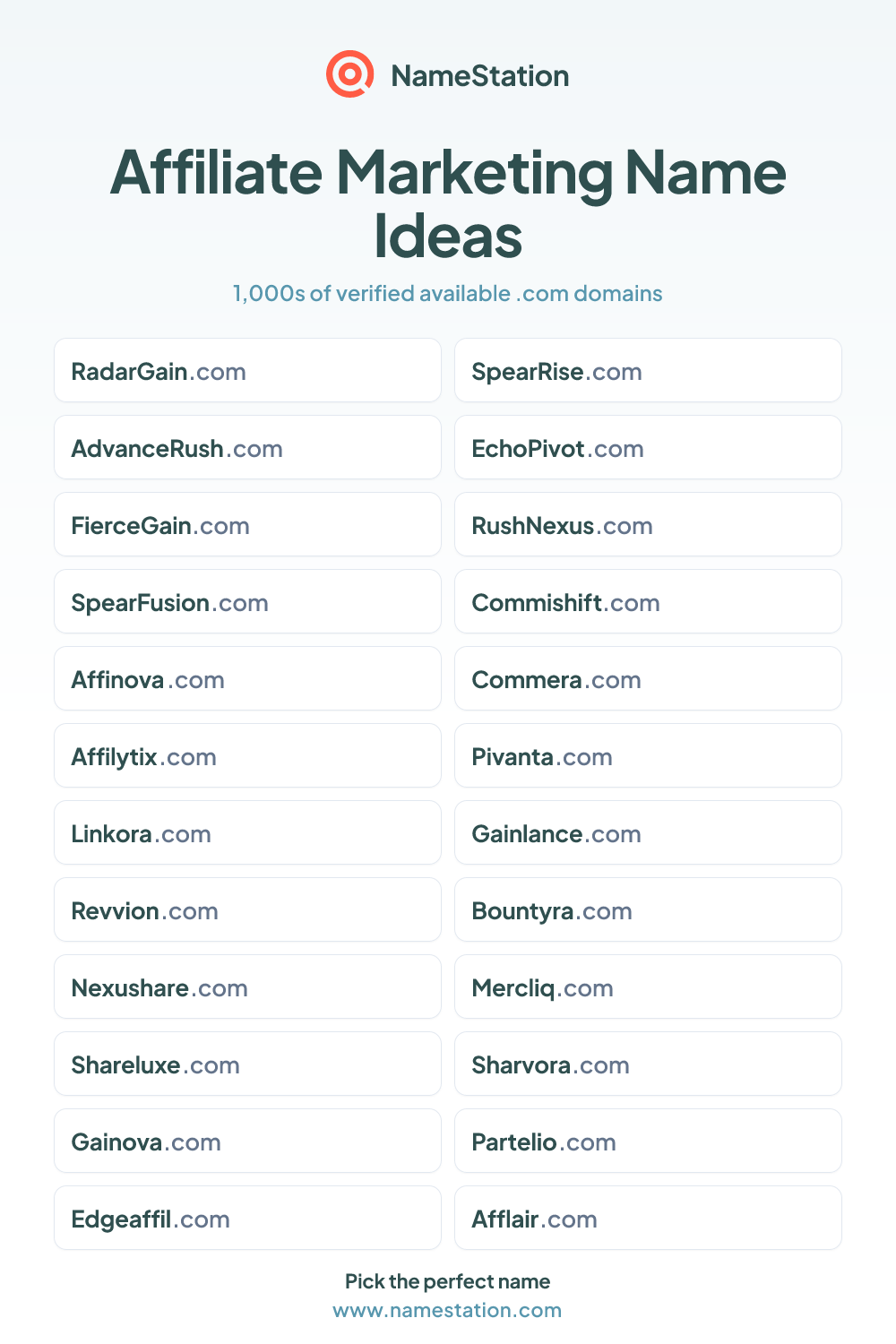 Affiliate Marketing name ideas