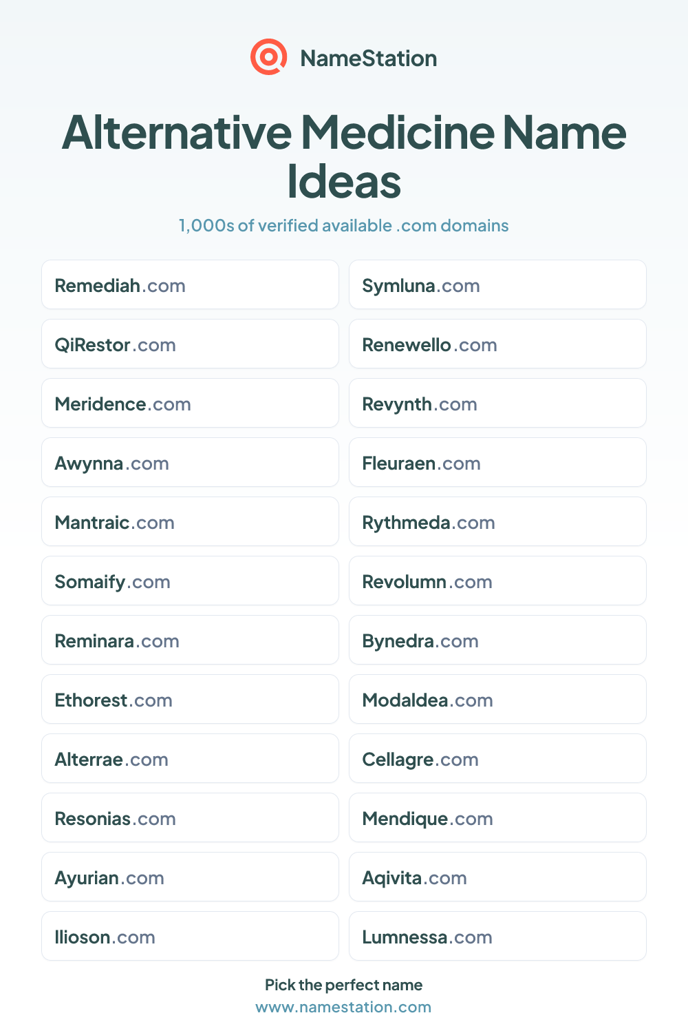 Alternative Medicine name ideas