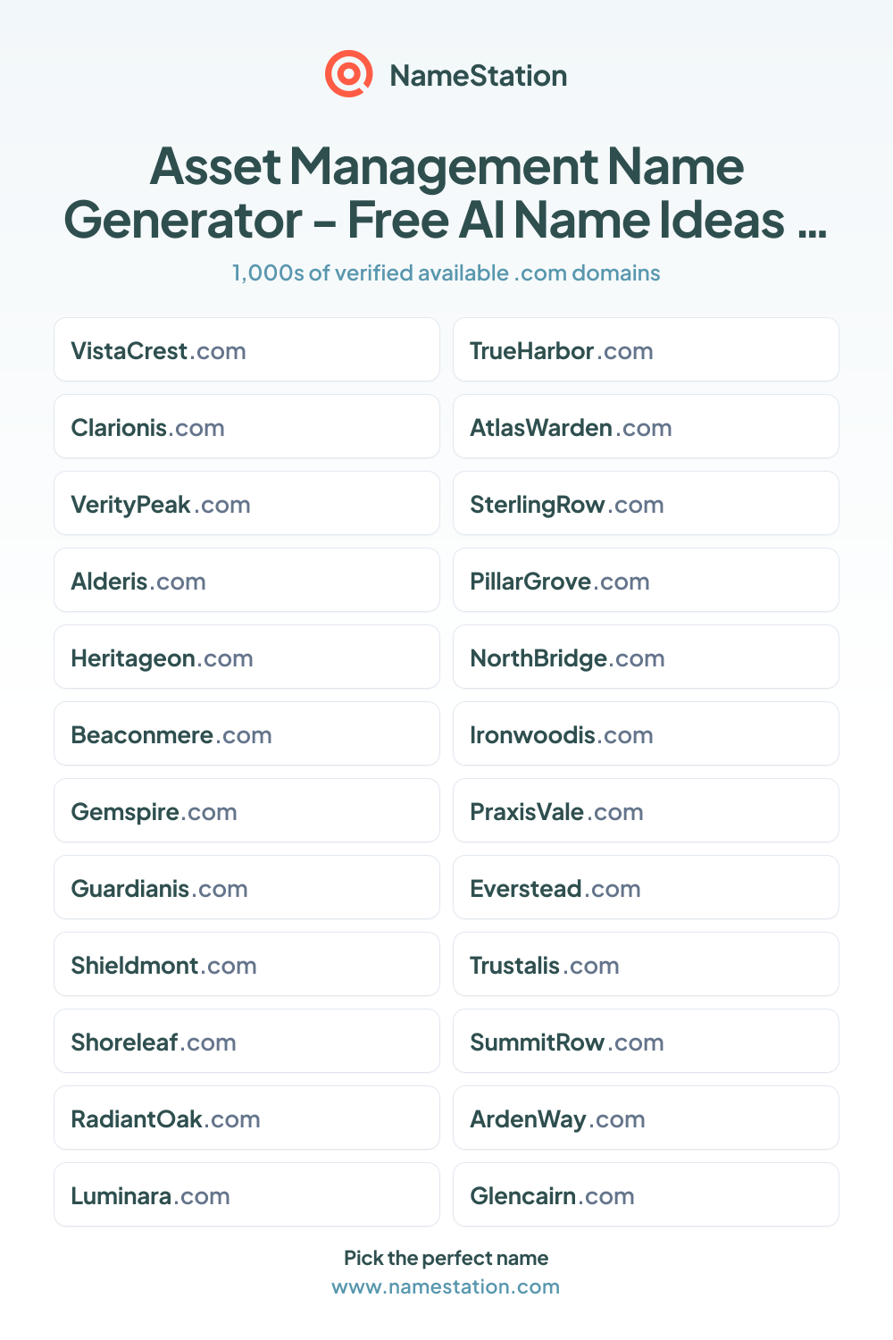 Asset Management name ideas