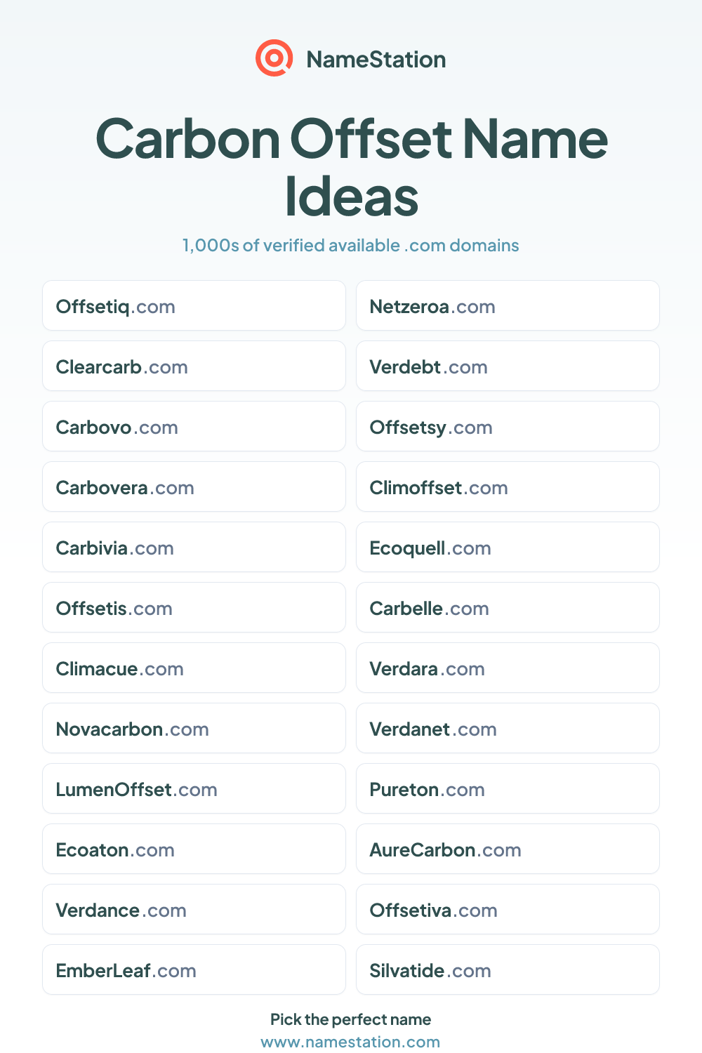 Carbon Offset name ideas