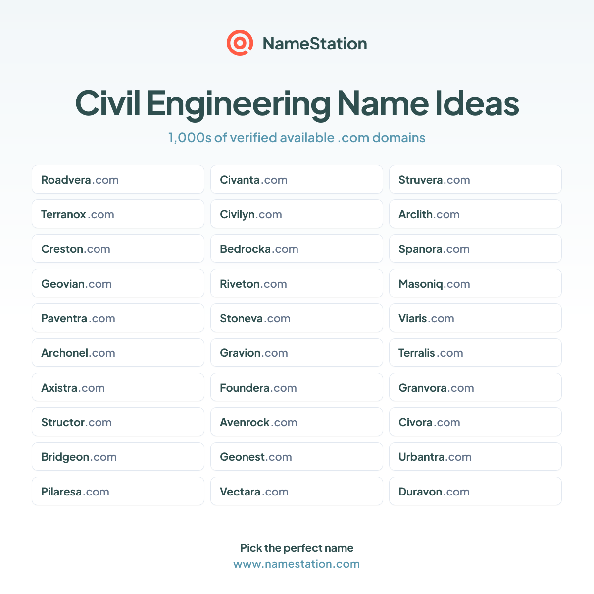 50+ Civil Engineering Business Names | Name Ideas & Generator | NameStation
