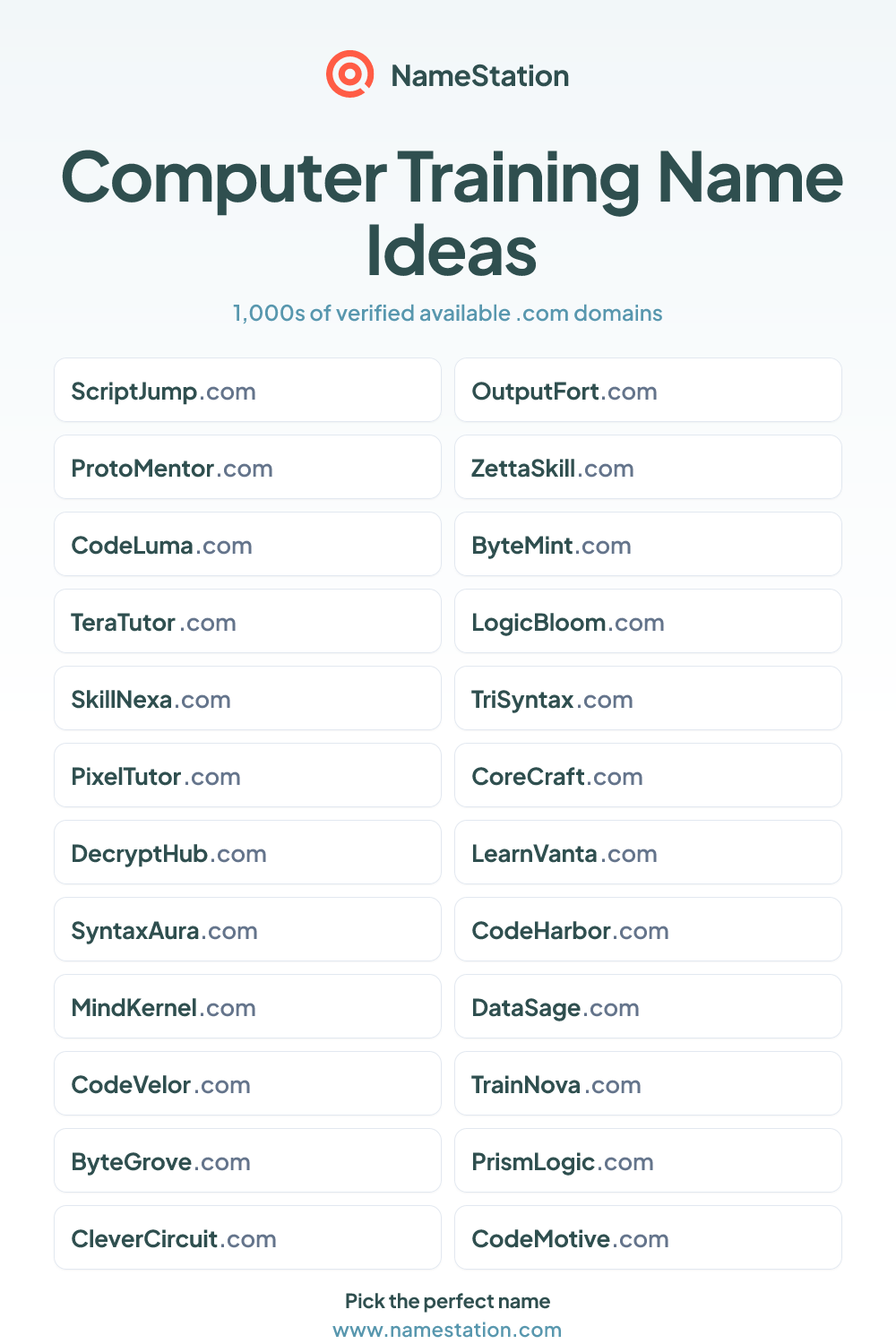 Computer Training name ideas
