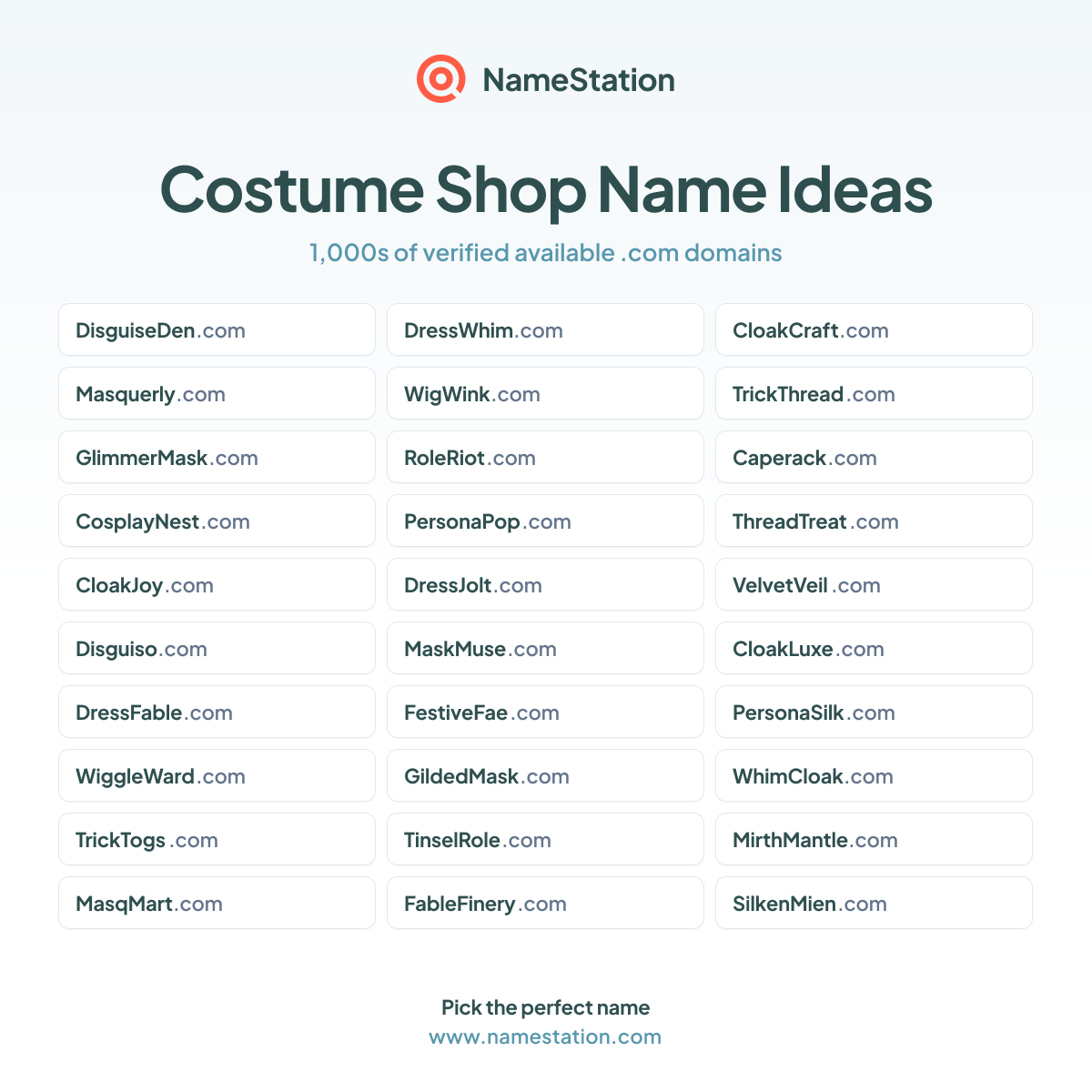 150+ Costume Shop Business Names | Name Ideas & Generator