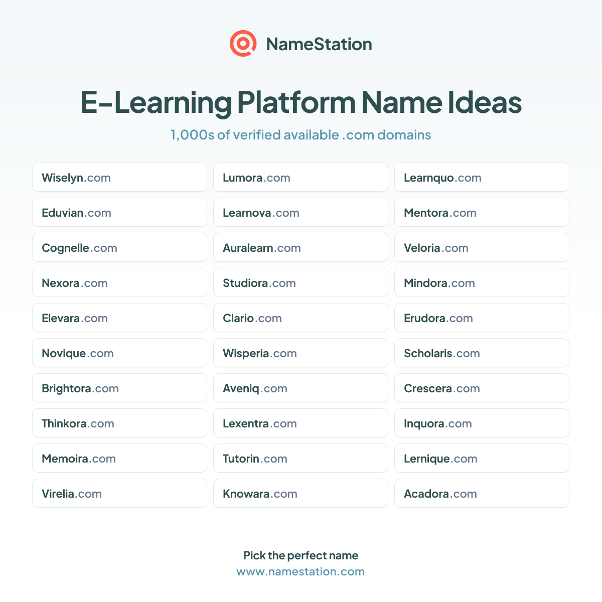 E-Learning Platform Name Ideas (2026) - Free Generator + Available ...