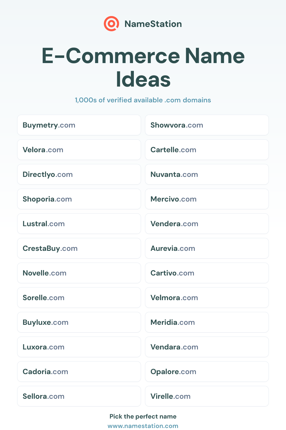 E-Commerce name ideas