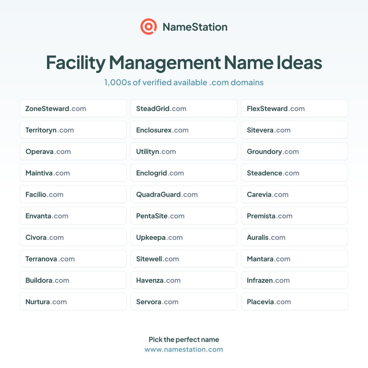50+ Facility Management Business Names | Name Ideas & Generator ...