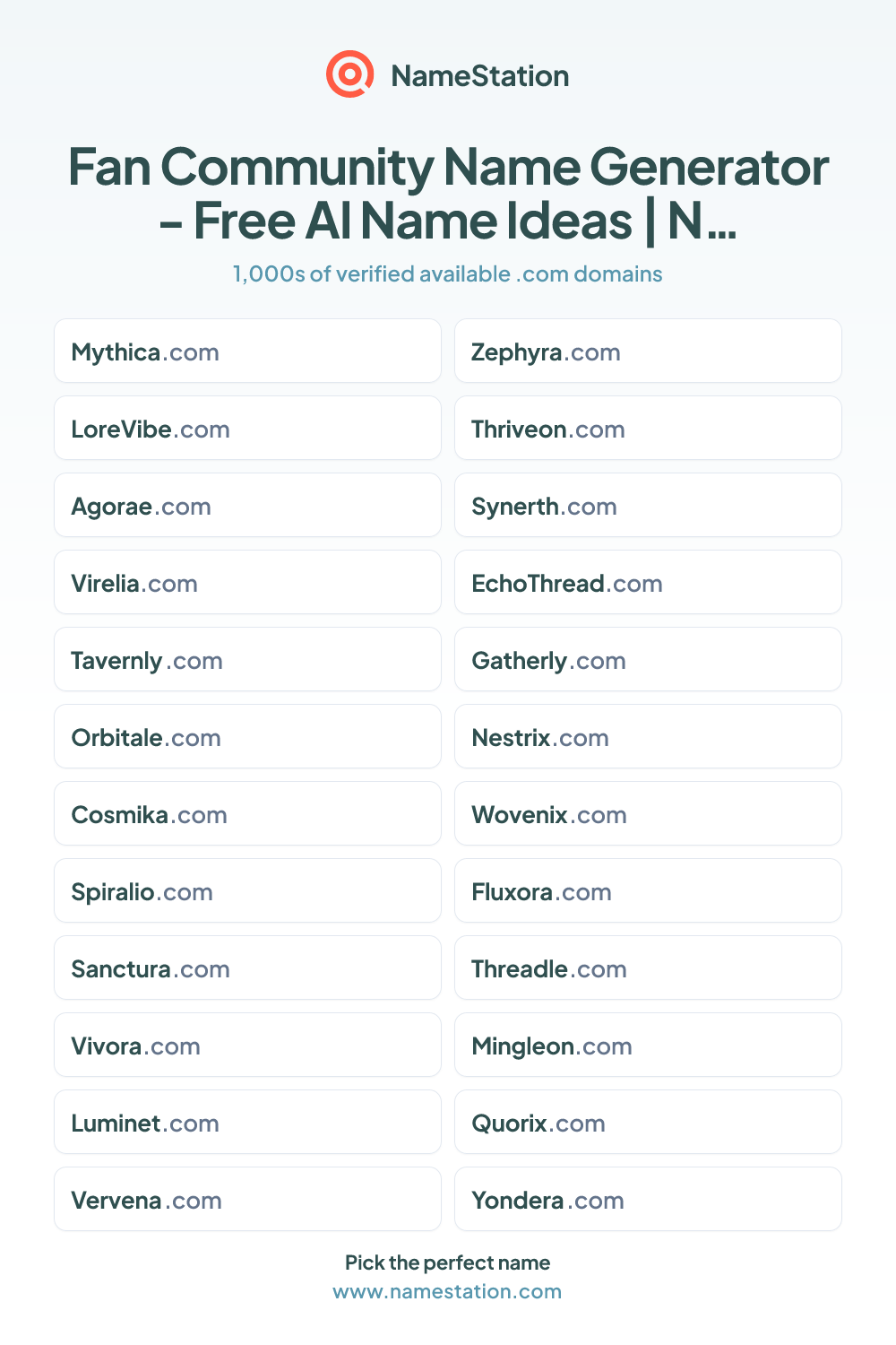 Fan Community name ideas