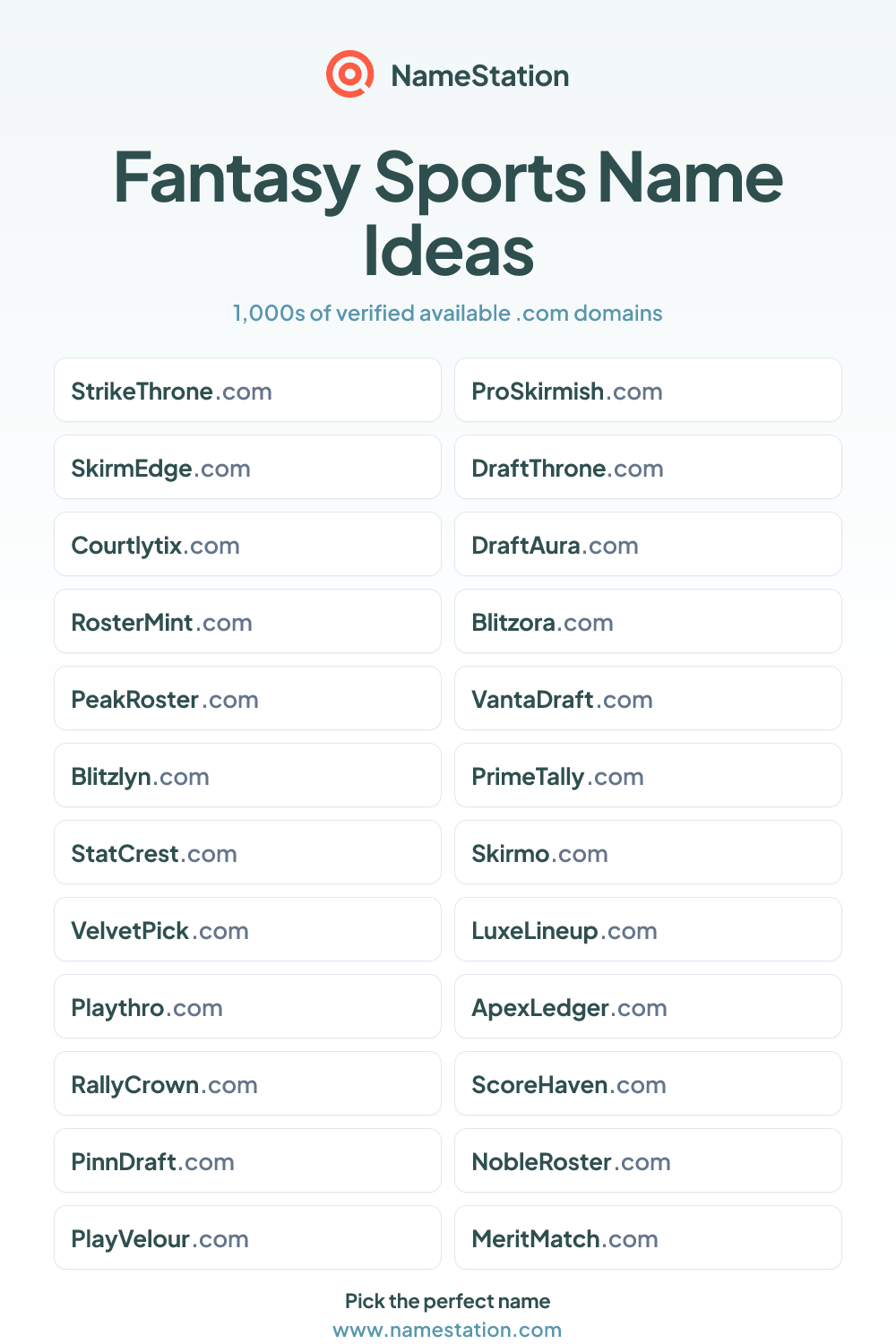 Fantasy Sports name ideas
