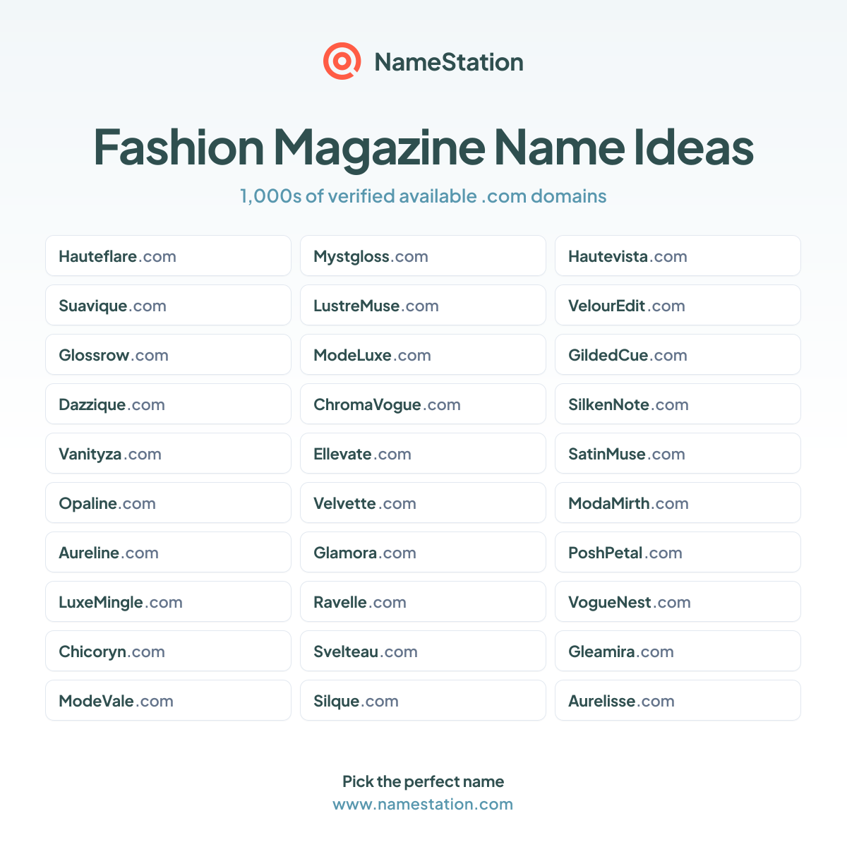 100+ Magazine Name Generator - Fashion & Lifestyle Title Ideas (2026 ...