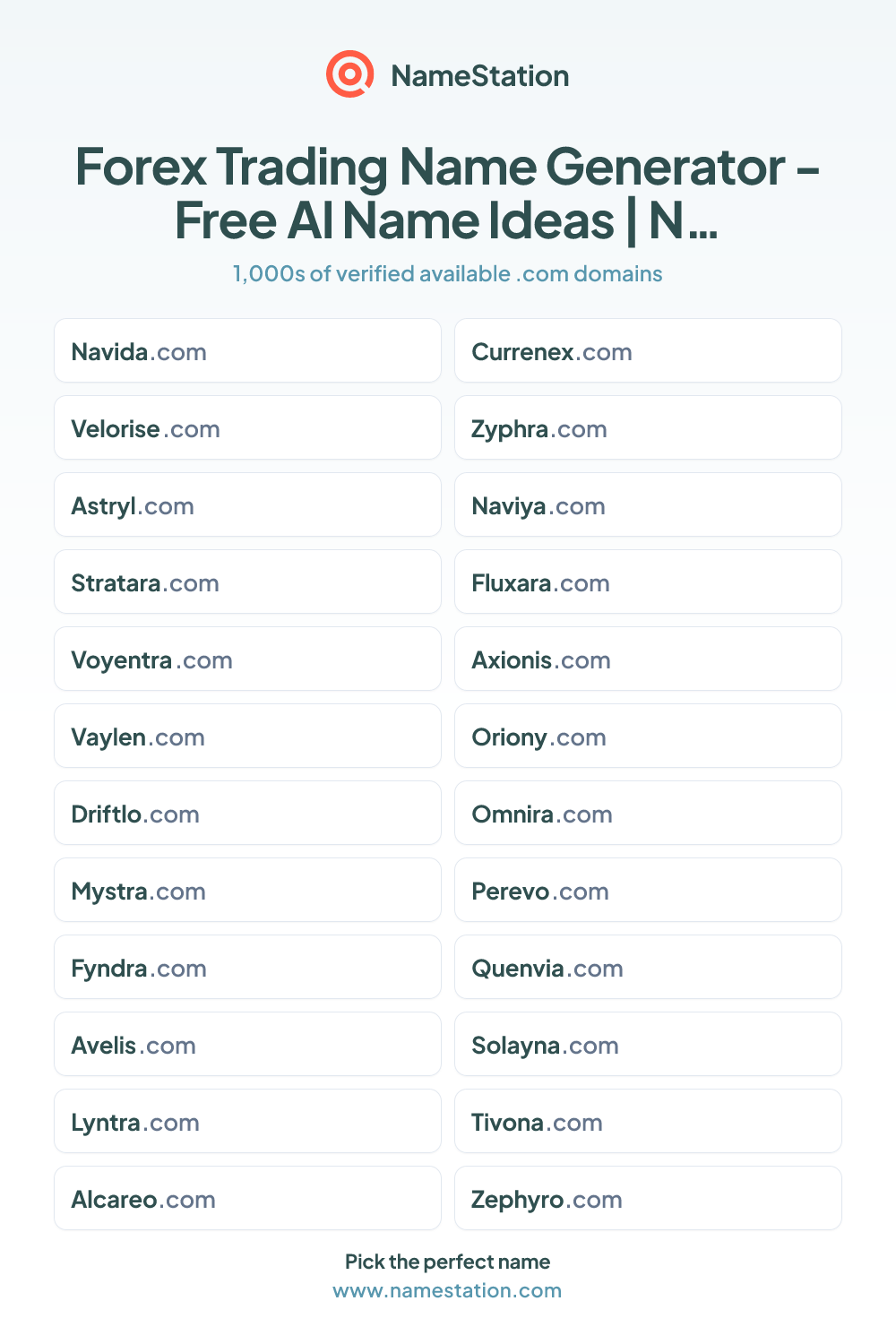 Forex Trading name ideas