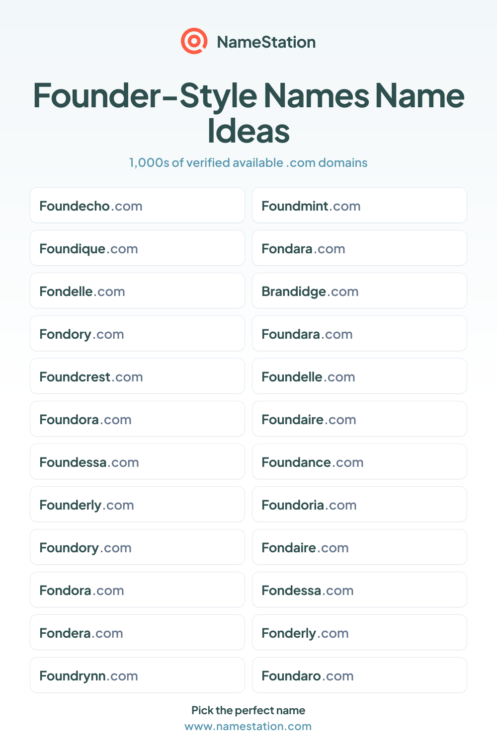 Founder-Style Names name ideas