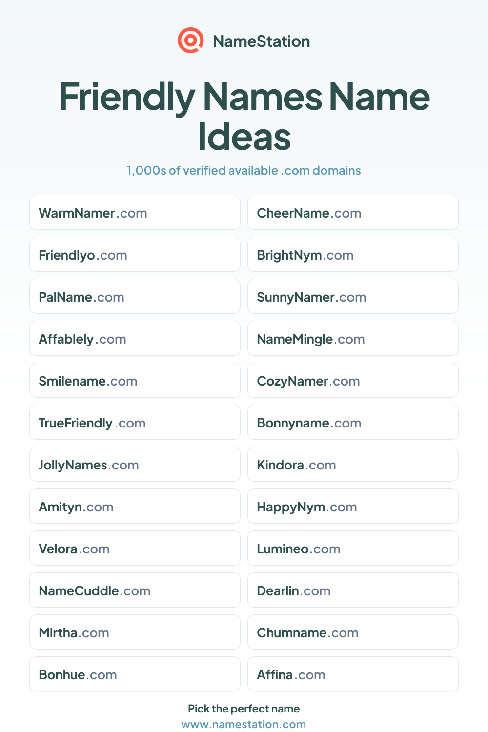 Friendly Names name ideas