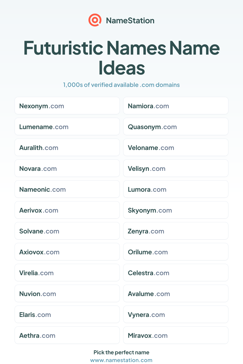 Futuristic Names name ideas
