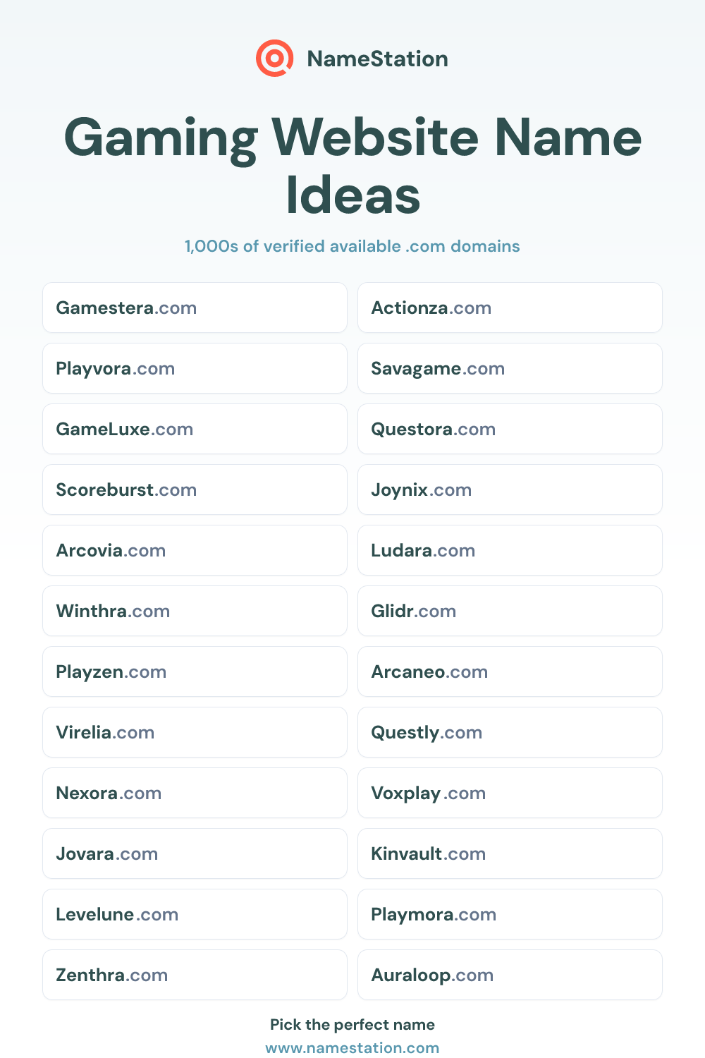 Gaming Website name ideas