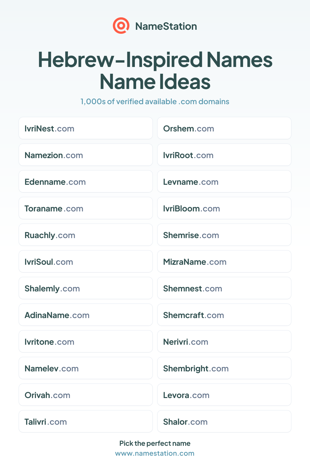 Hebrew-Inspired Names name ideas
