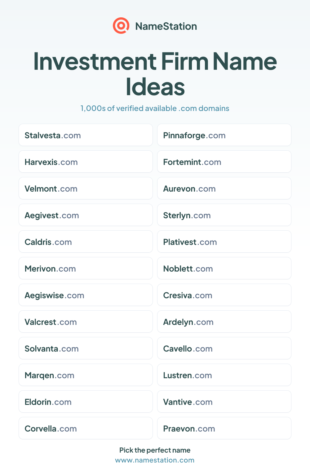 Investment Firm name ideas