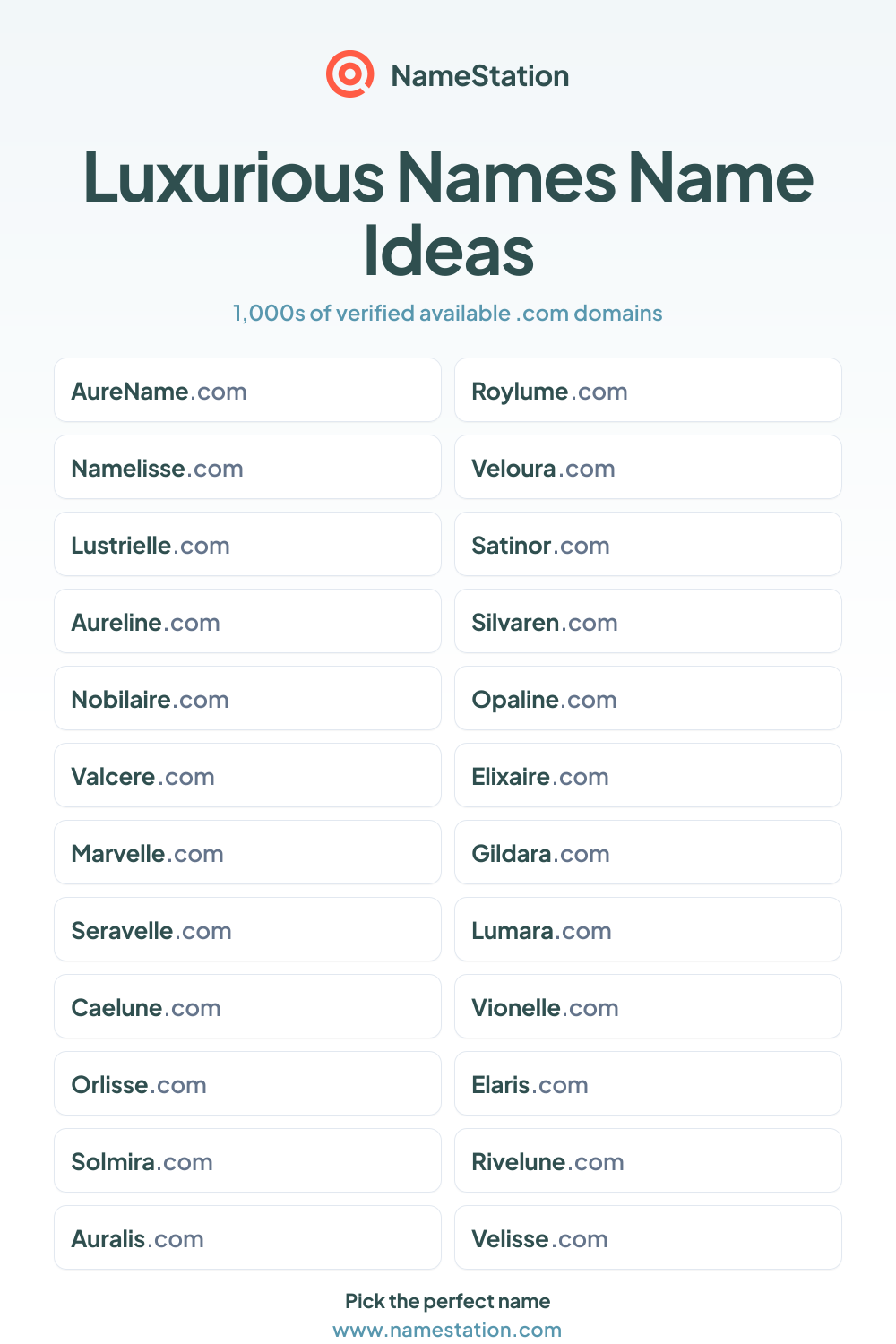 Luxurious Names name ideas