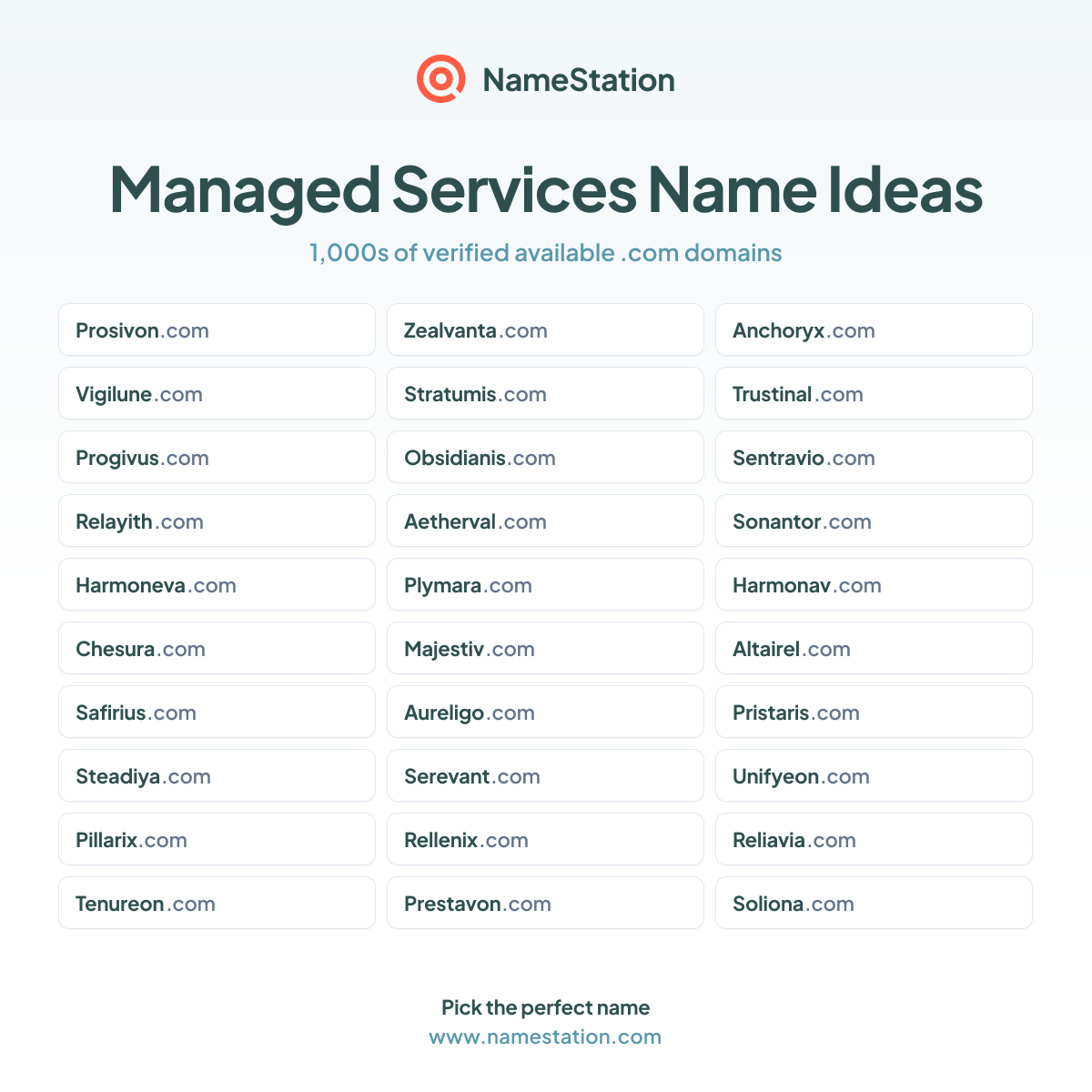 100+ Managed Services Business Names | Name Ideas & Generator | NameStation
