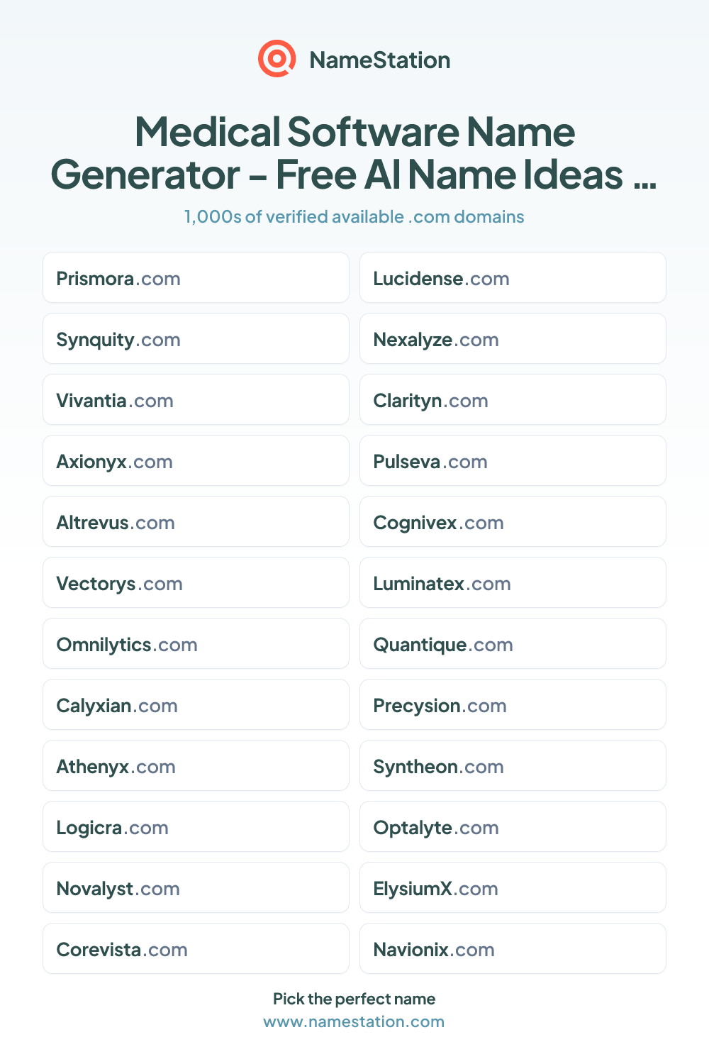 Medical Software name ideas