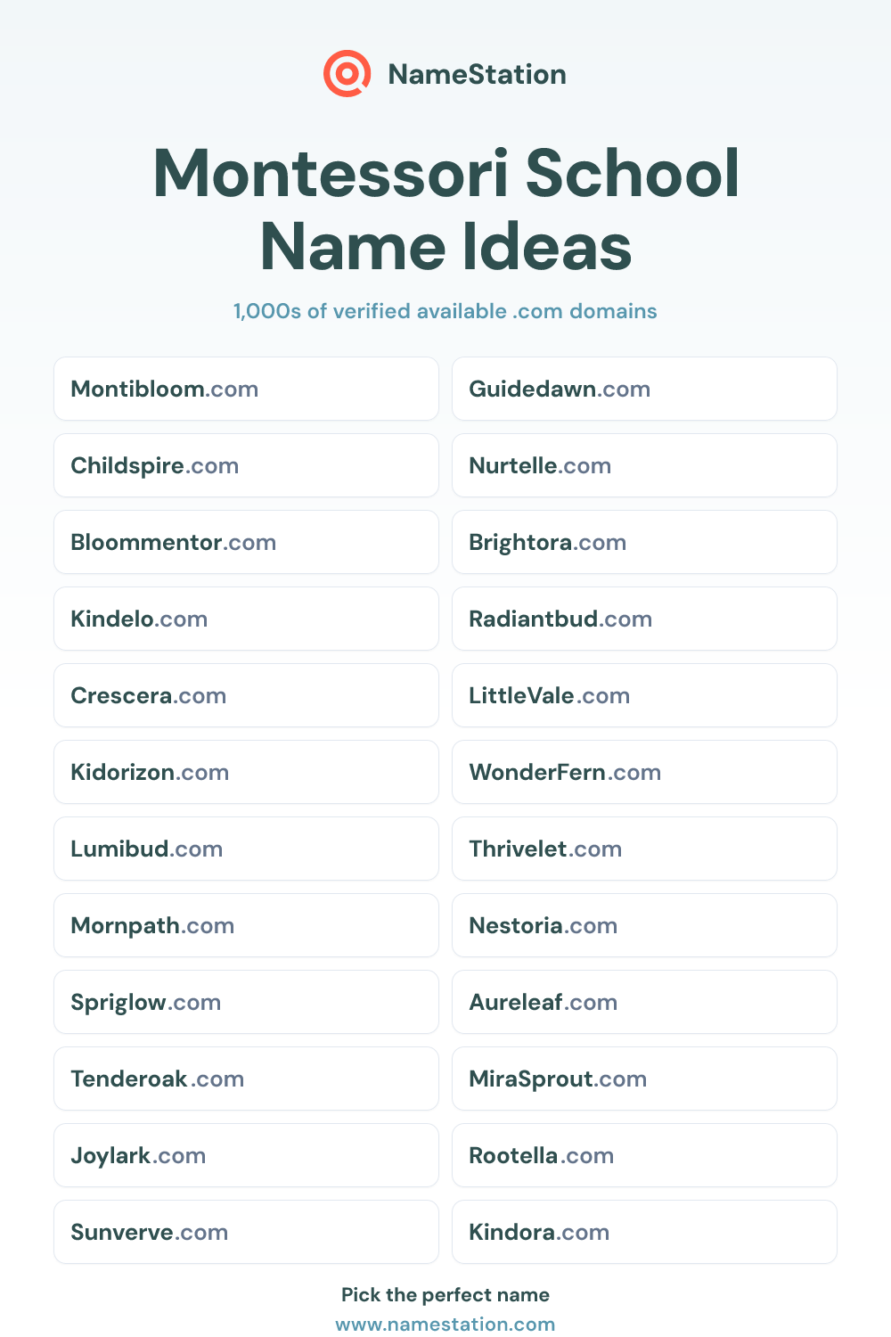 Montessori School name ideas