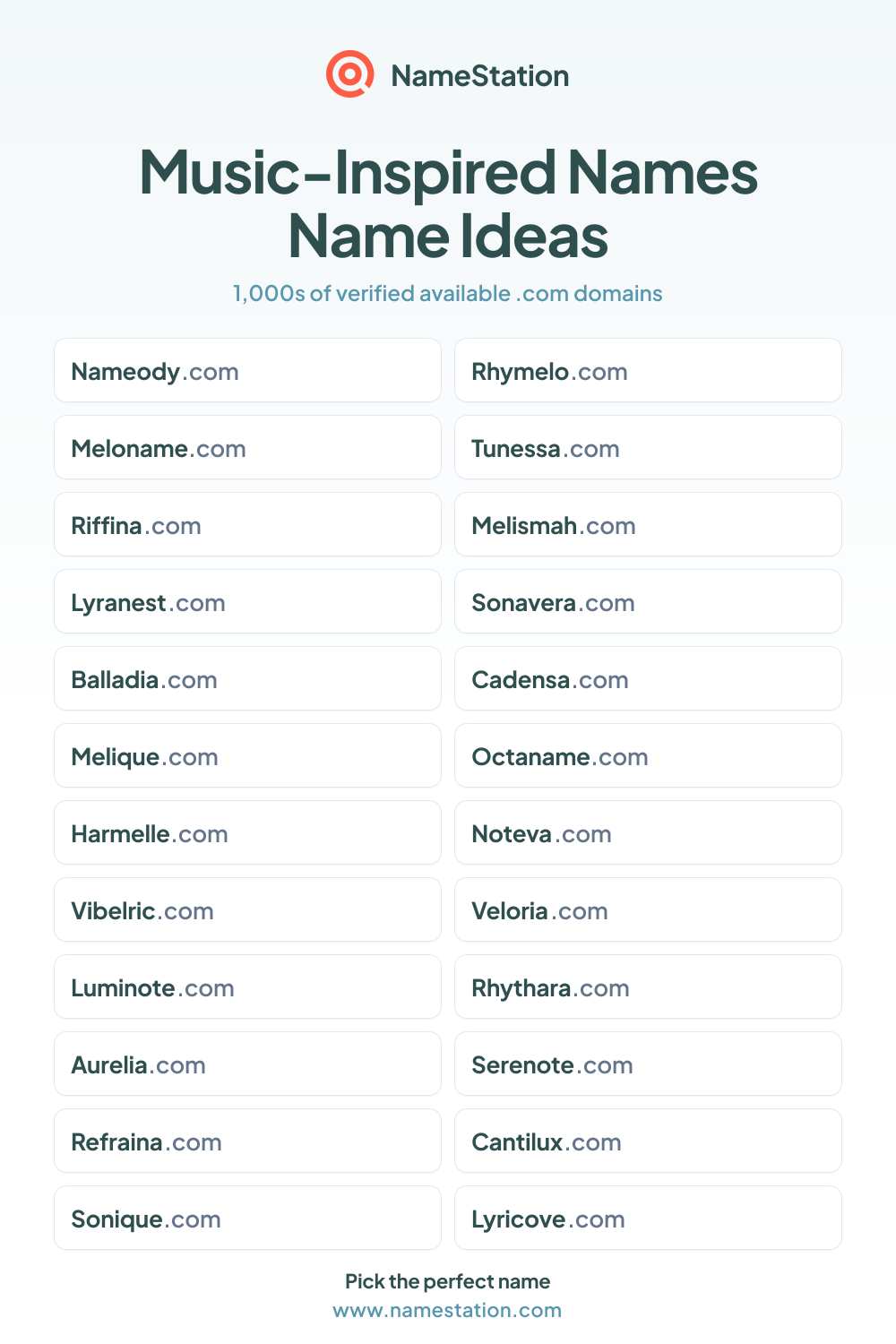 Music-Inspired Names name ideas