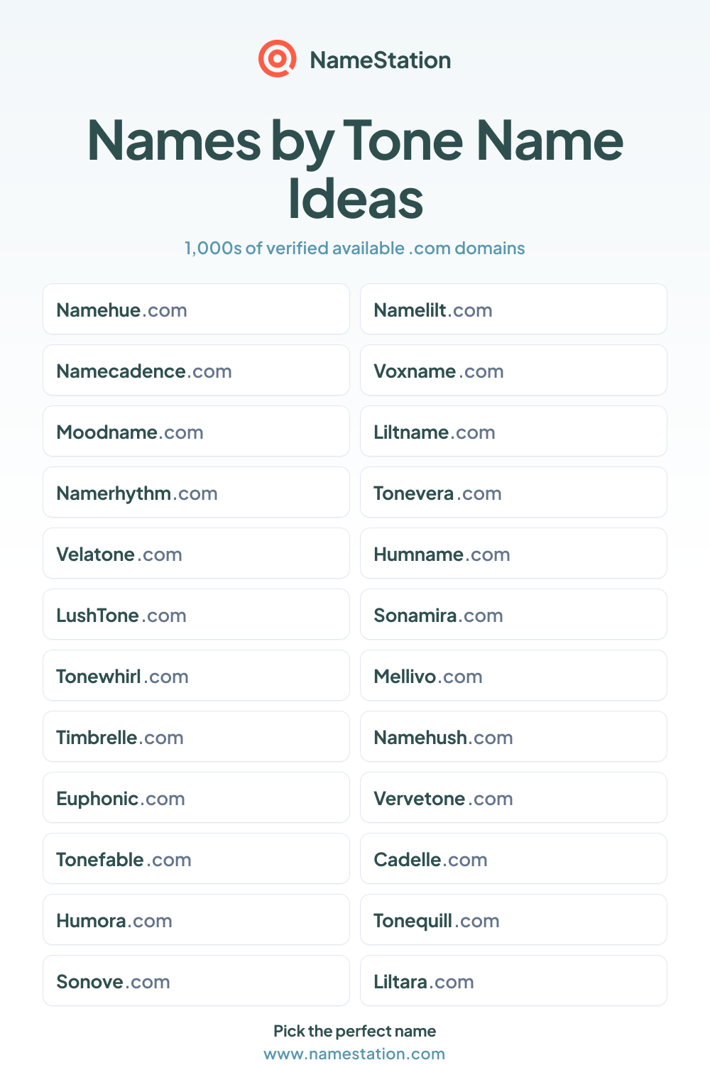 Names by Tone name ideas