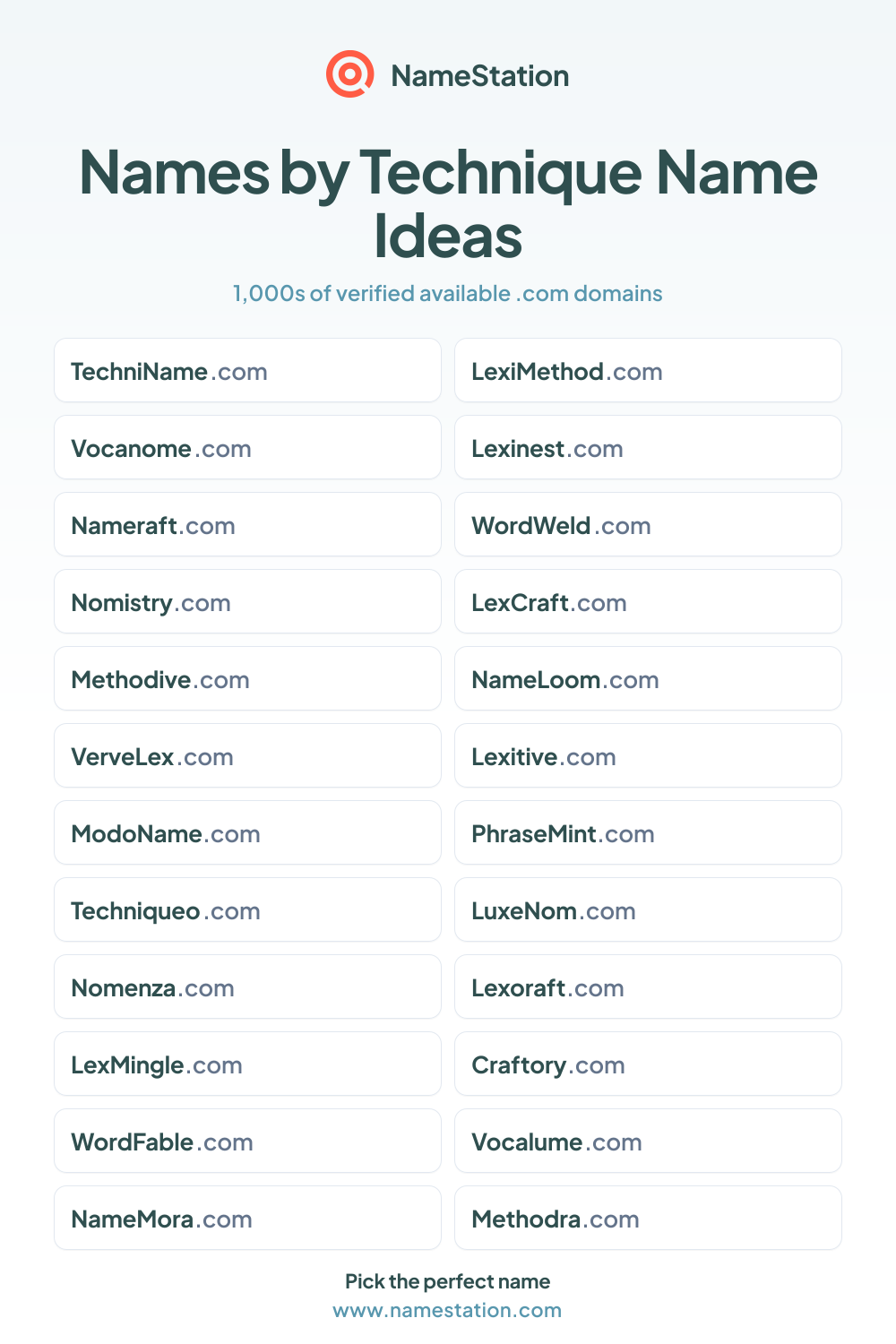 Names by Technique name ideas