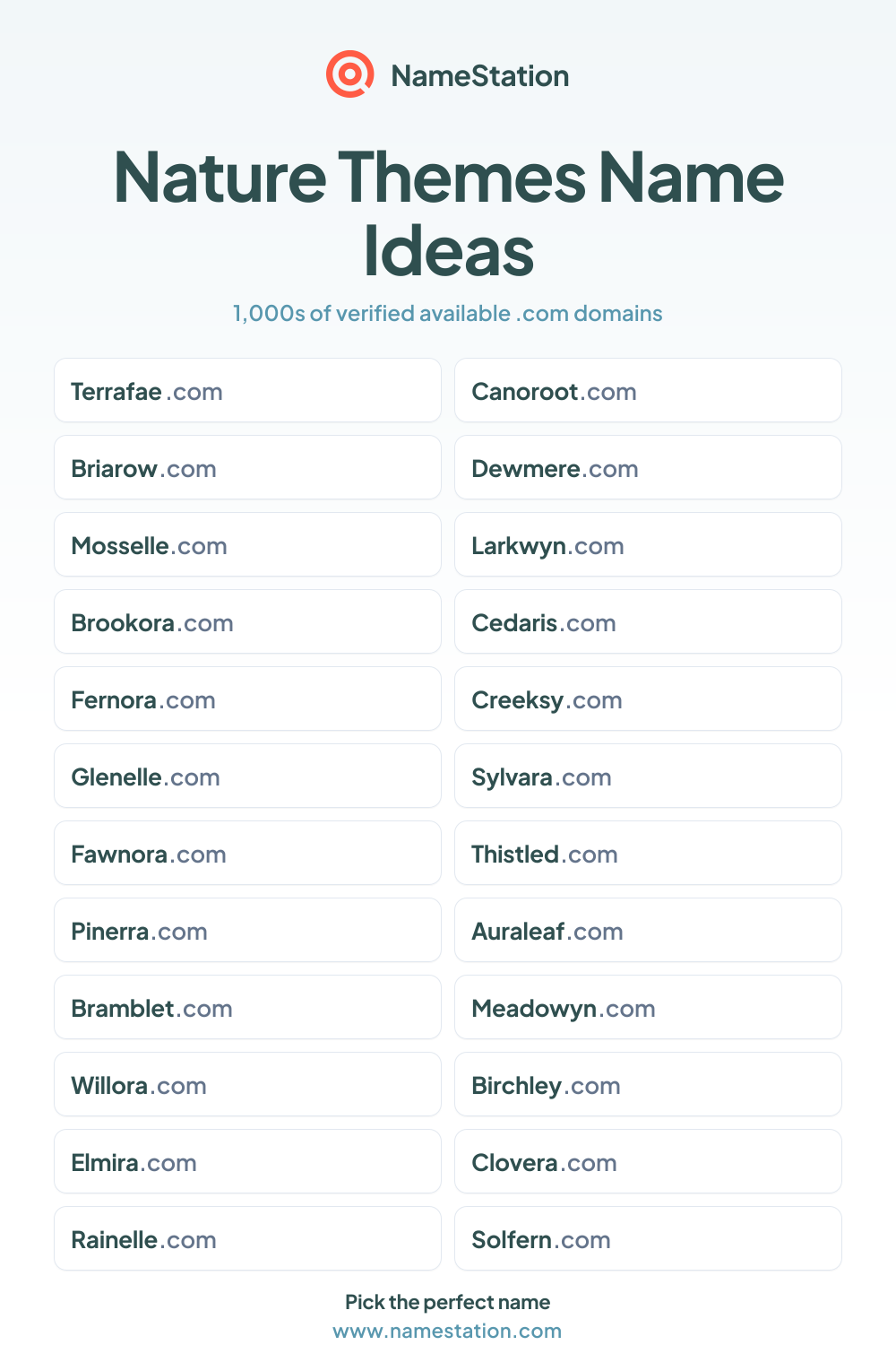 Nature Themes name ideas