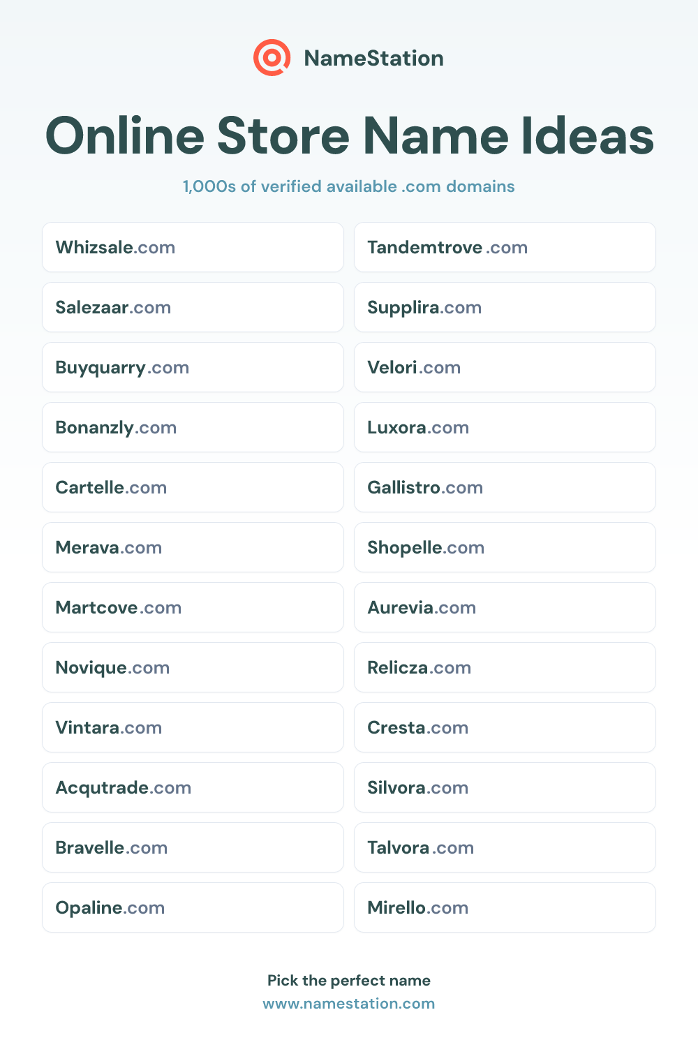 Online Store name ideas