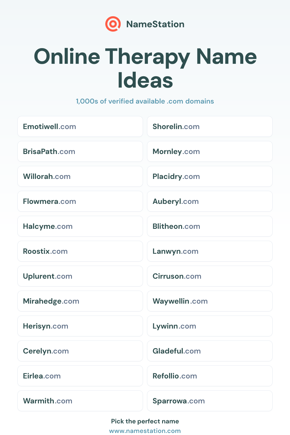 Online Therapy name ideas